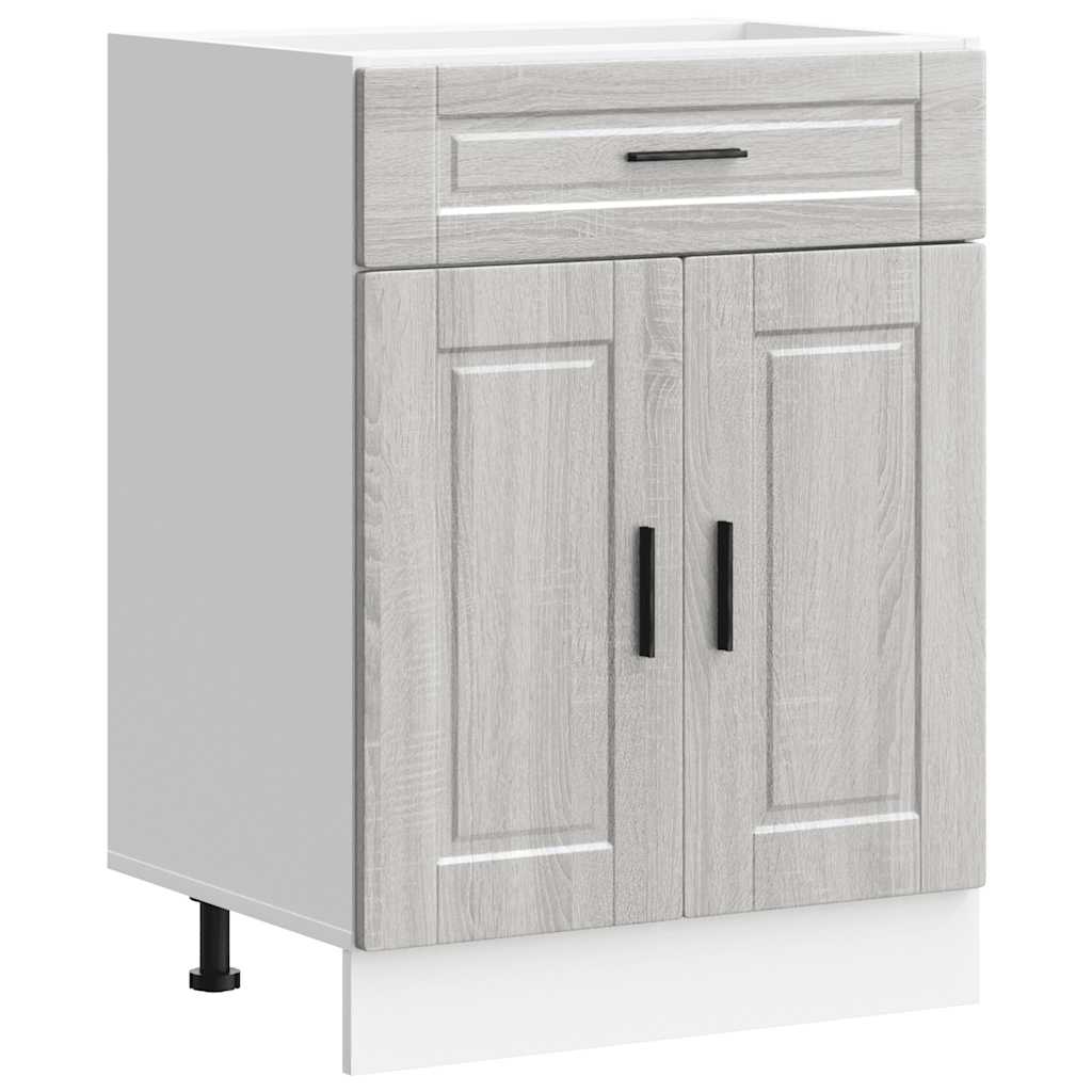 Kitchen Base Cabinet Porto Grey Sonoma Engineered Wood