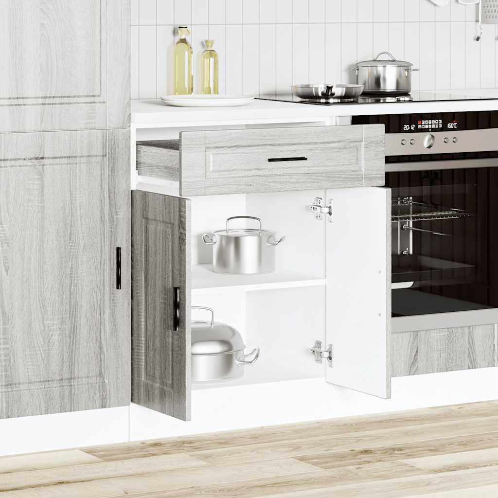 Kitchen Base Cabinet Porto Grey Sonoma Engineered Wood