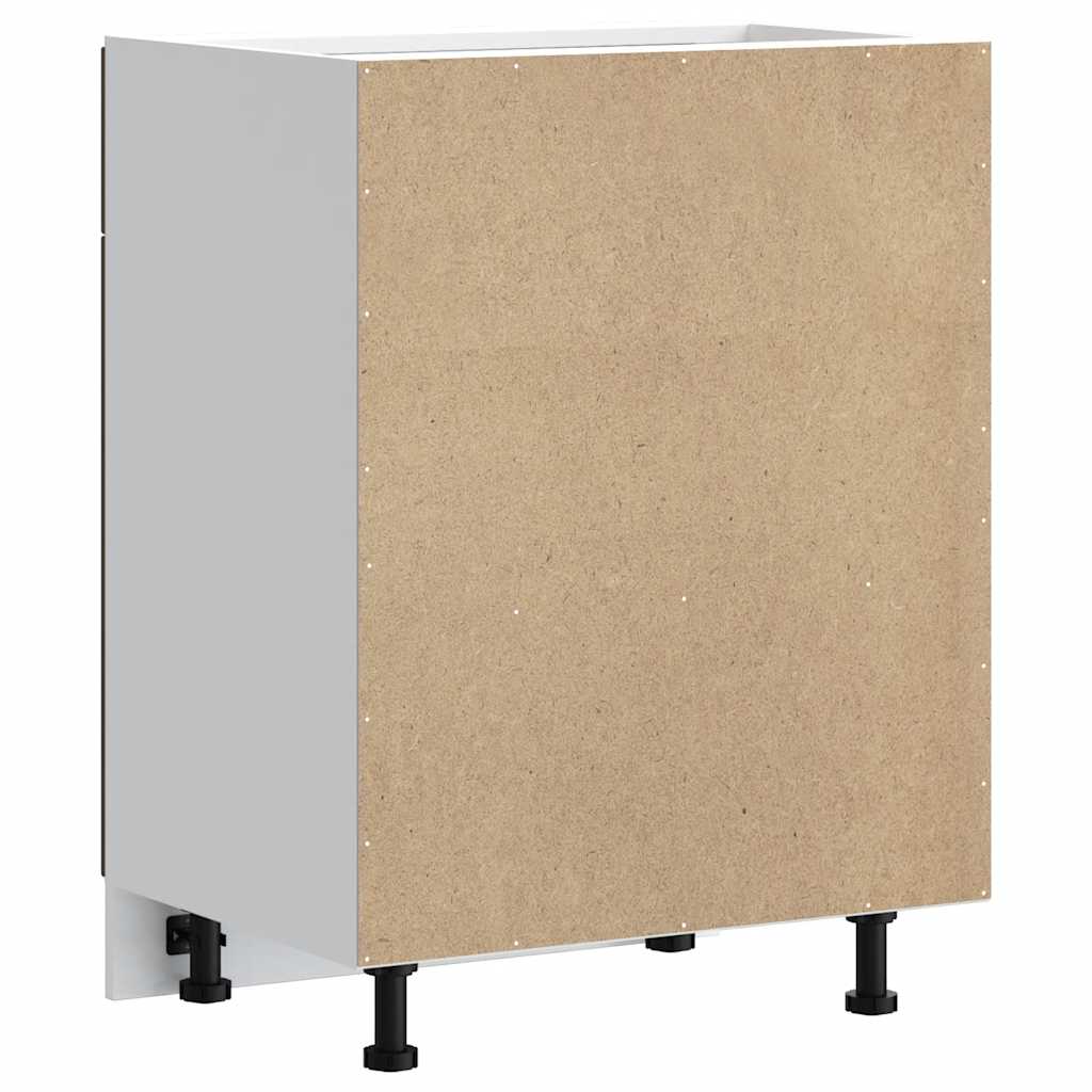 Kitchen Base Cabinet Porto Brown Oak Engineered Wood