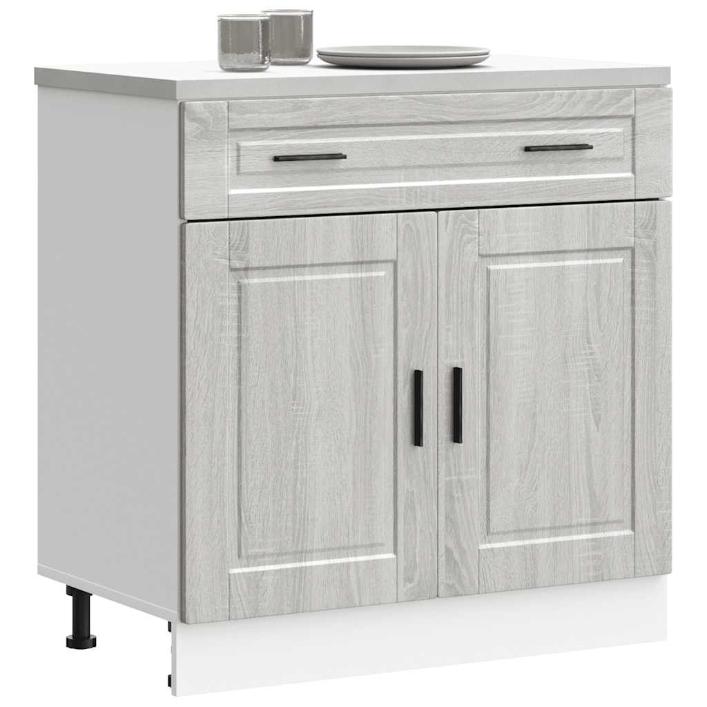 Kitchen Base Cabinet Porto Grey Sonoma Engineered Wood
