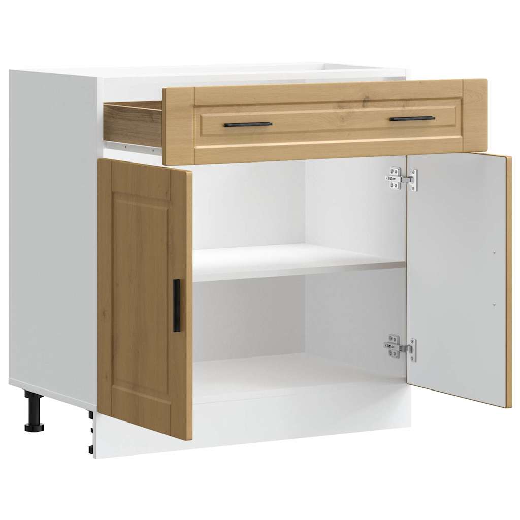Kitchen Base Cabinet Porto Artisan Oak Engineered Wood