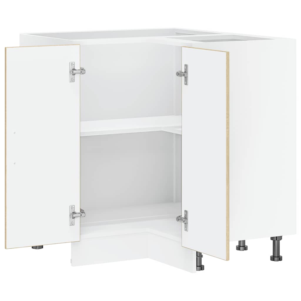 Kitchen Corner Base Cabinet Porto Sonoma Oak Engineered Wood