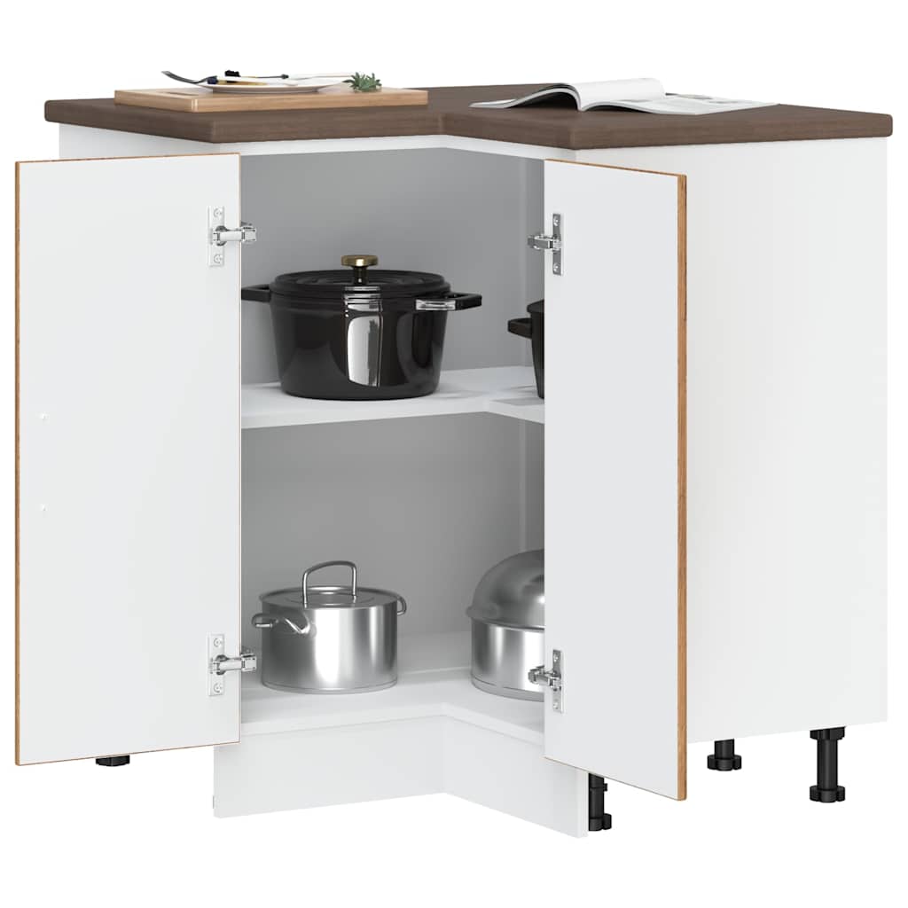 Kitchen Corner Base Cabinet Porto Old Wood Engineered Wood