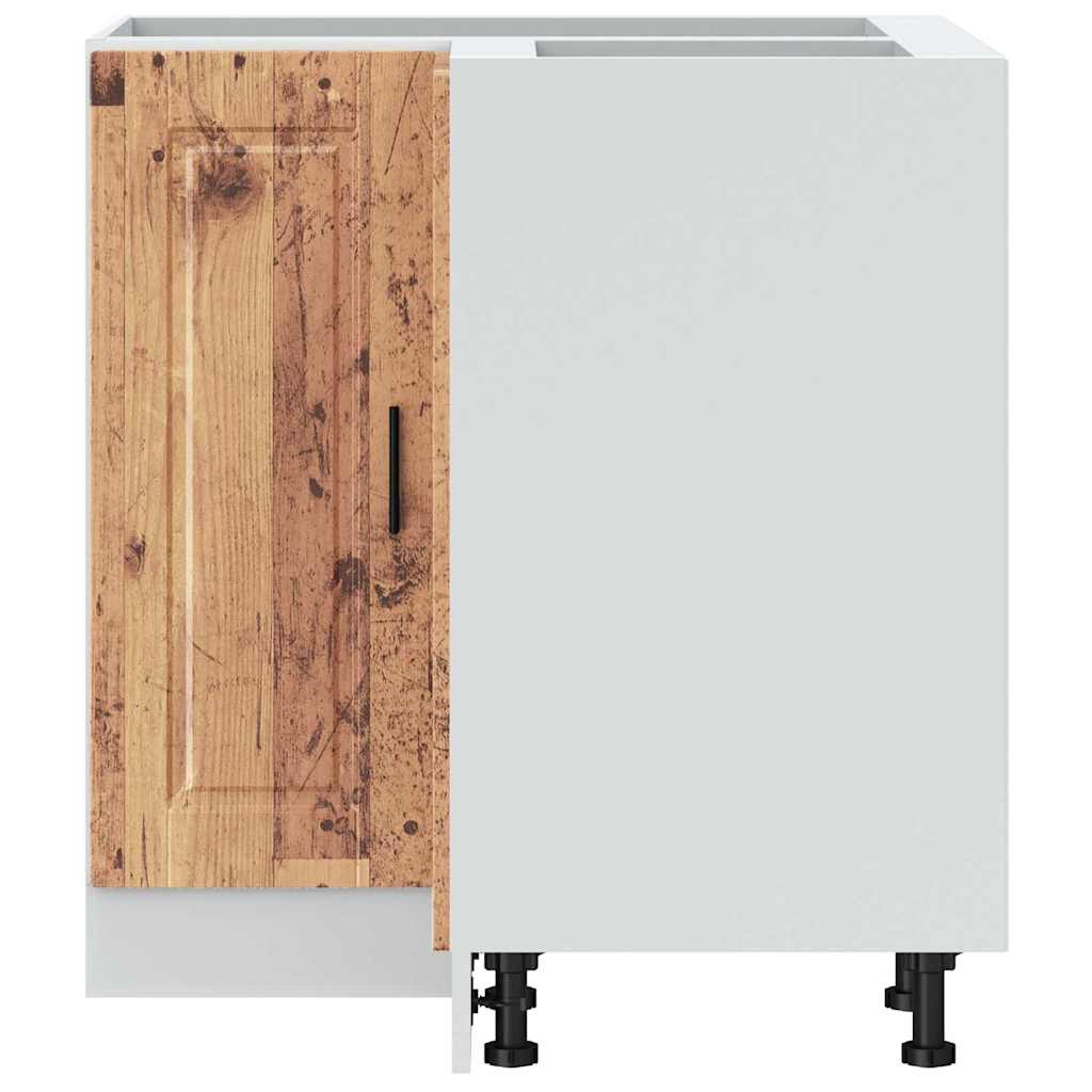 Kitchen Corner Base Cabinet Porto Old Wood Engineered Wood