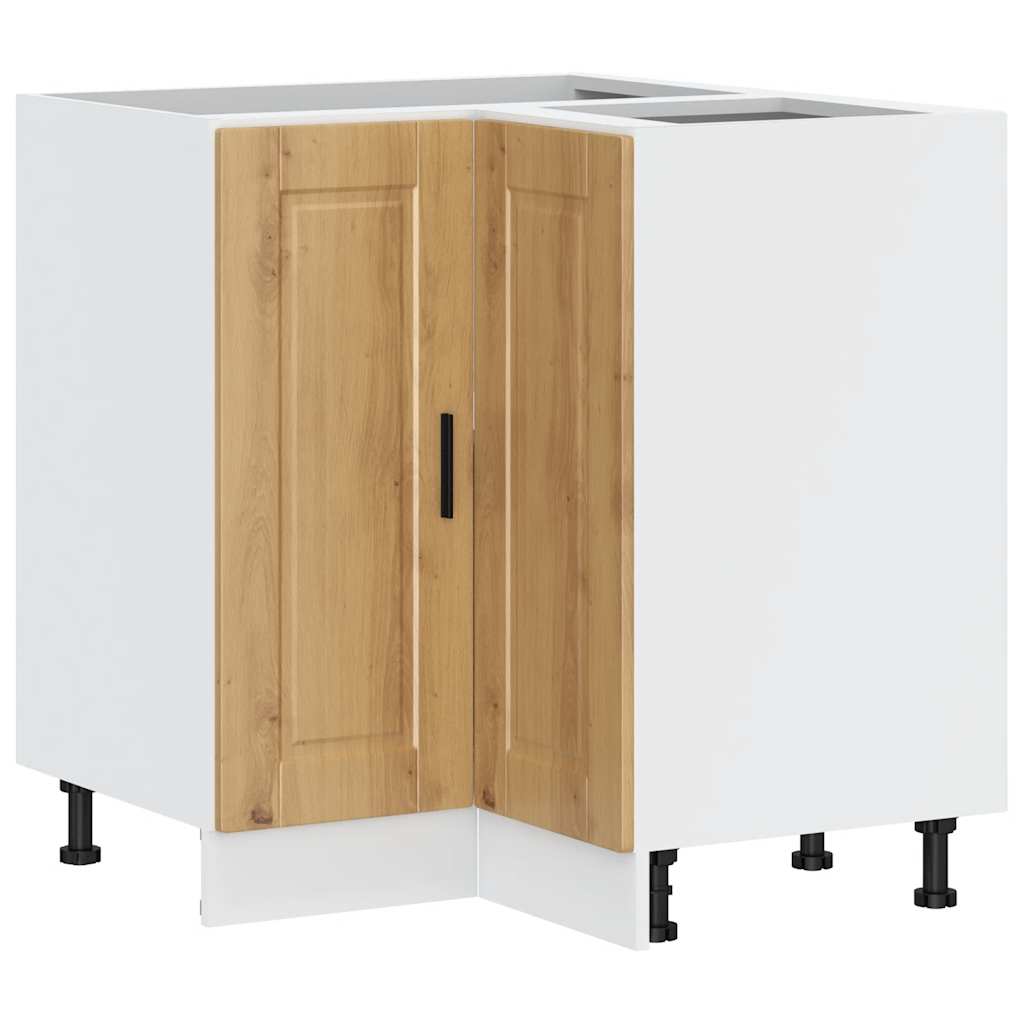 Kitchen Corner Base Cabinet Porto Artisan Oak Engineered Wood