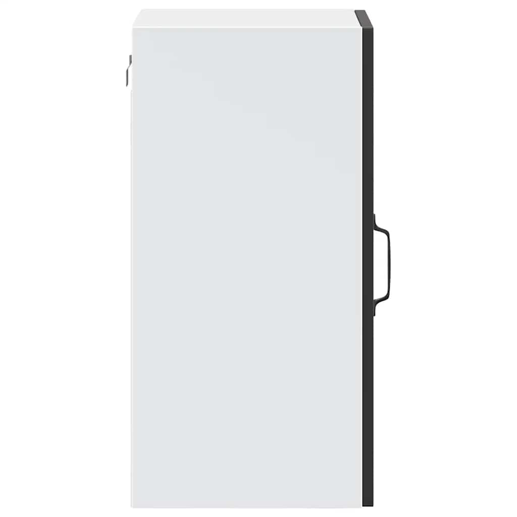Kitchen Wall Cabinet with Glass Door Porto Black