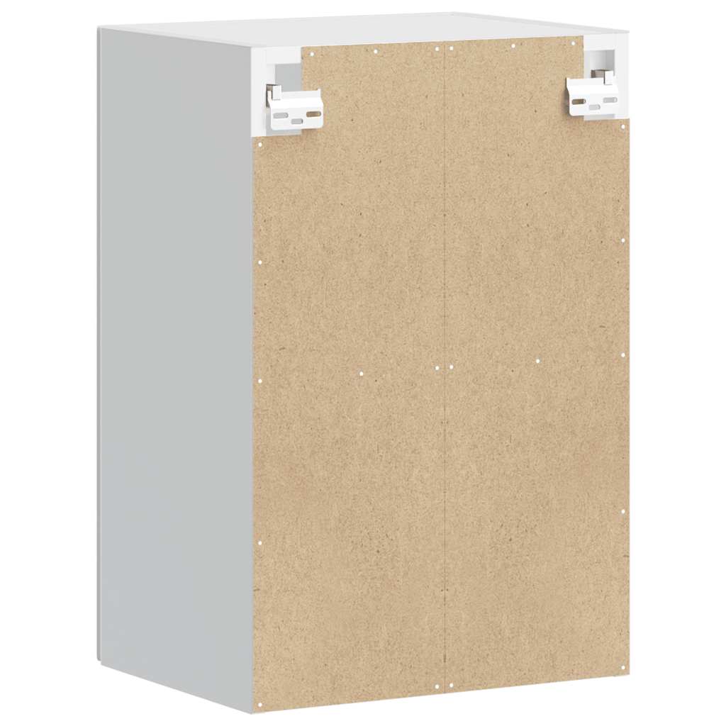 Kitchen Wall Cabinet with Glass Door Porto Concrete Grey