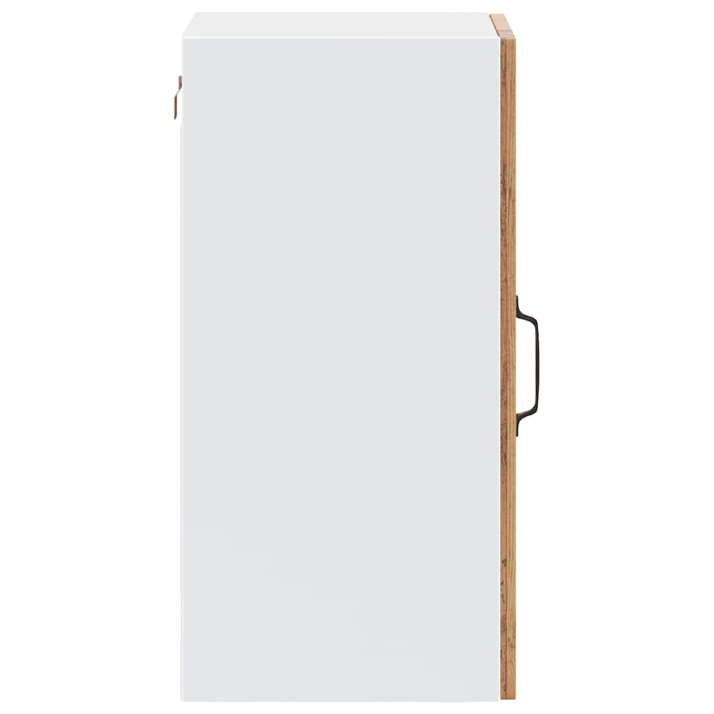 Kitchen Wall Cabinet with Glass Door Porto Old Wood