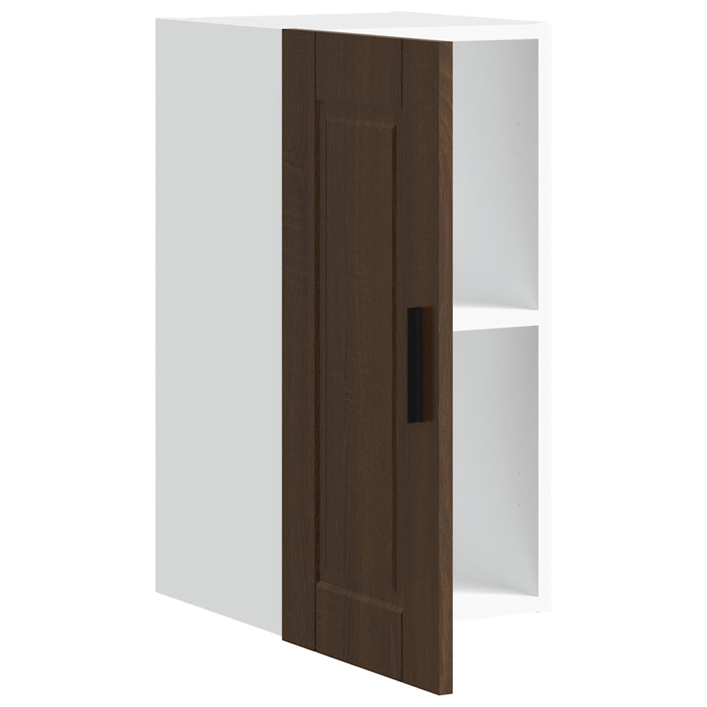 Kitchen Wall Cabinet Porto Brown Oak Engineered Wood