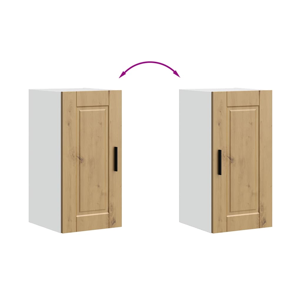 Kitchen Wall Cabinet Porto Artisan Oak Engineered Wood