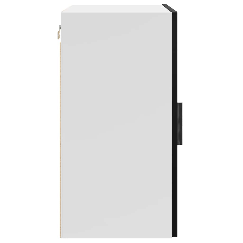 Kitchen Wall Cabinet Porto Black Engineered Wood