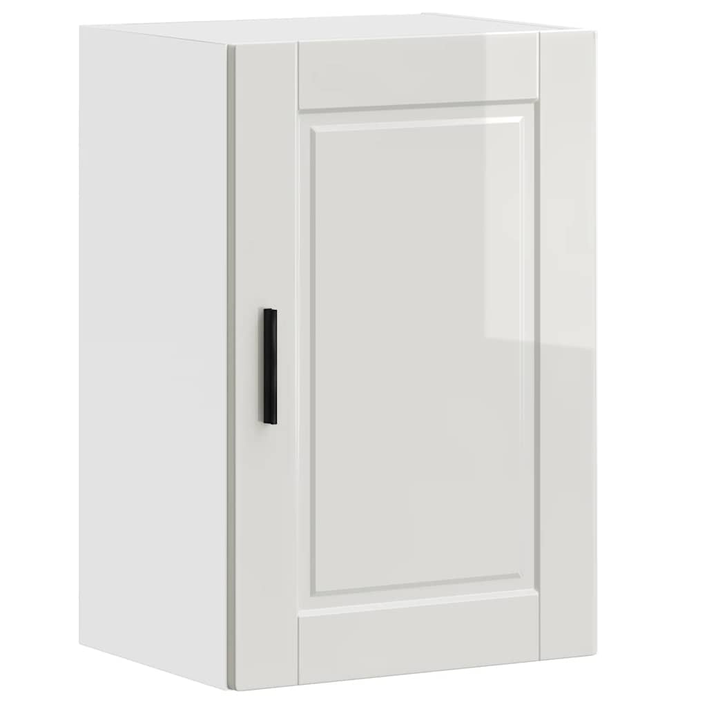 Kitchen Wall Cabinet Porto High Gloss White Engineered Wood