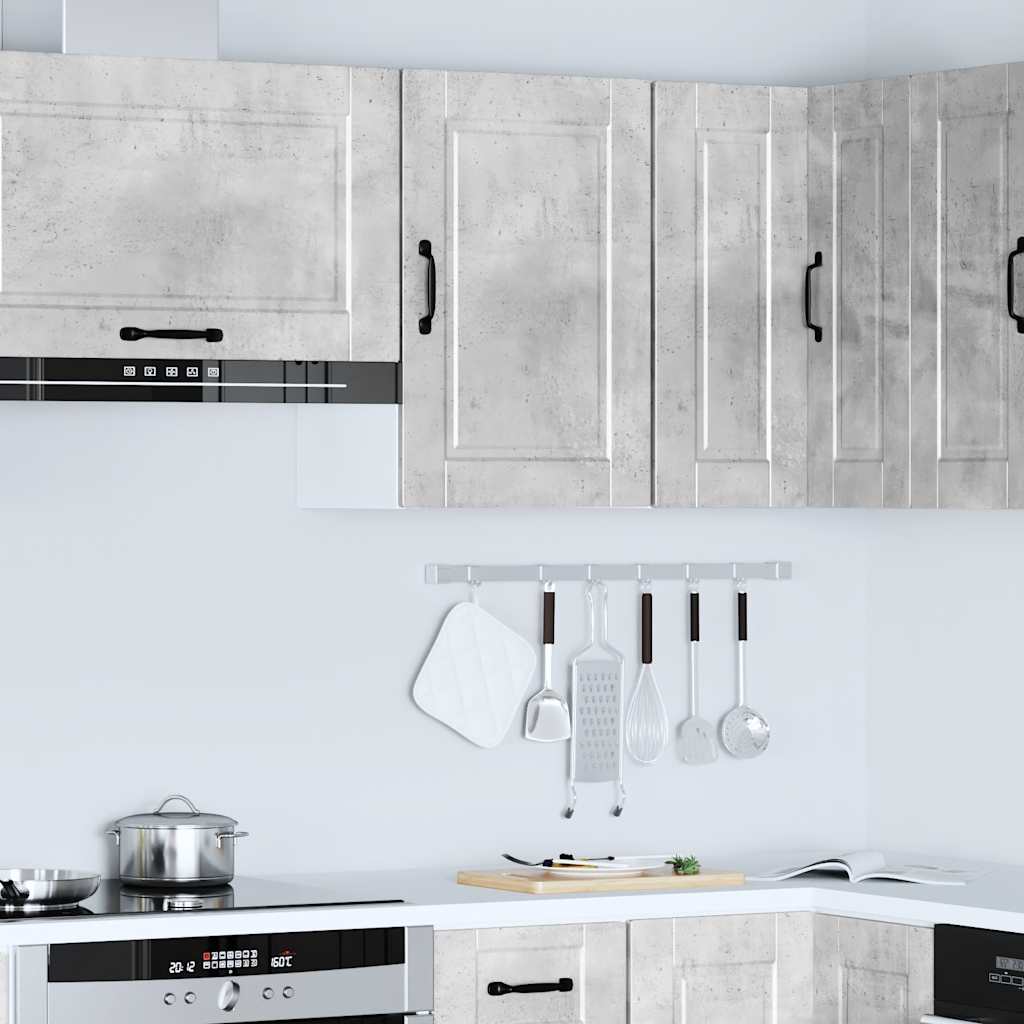 Kitchen Wall Cabinet Porto Concrete Grey Engineered Wood
