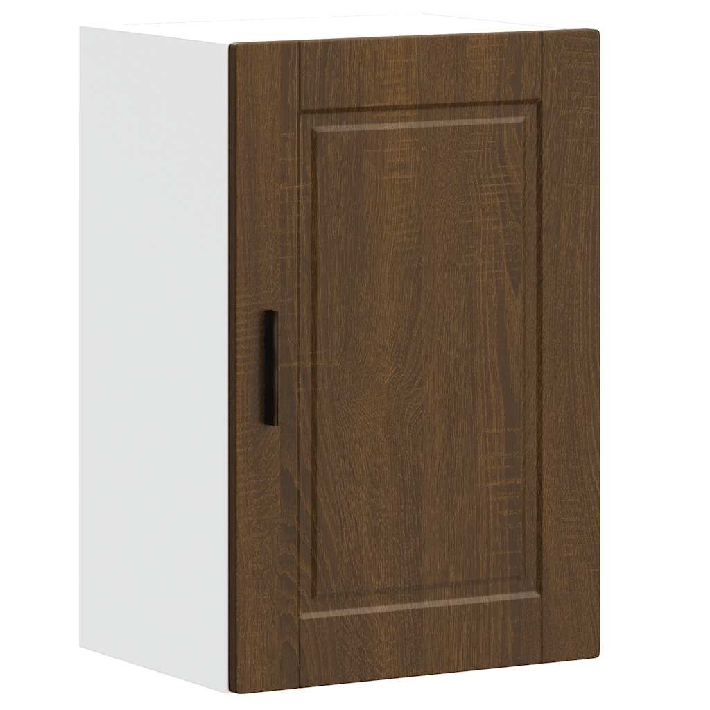 Kitchen Wall Cabinet Porto Brown Oak Engineered Wood