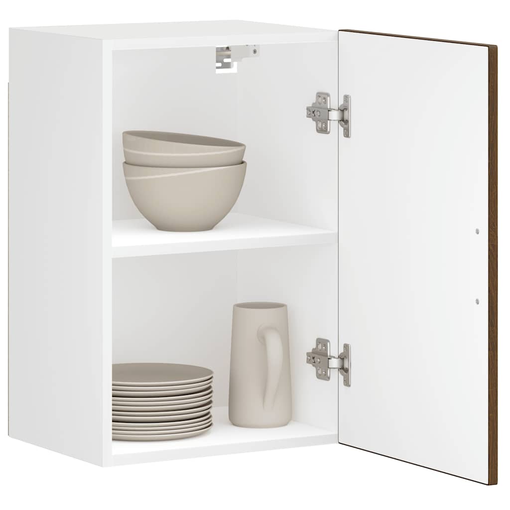 Kitchen Wall Cabinet Porto Brown Oak Engineered Wood