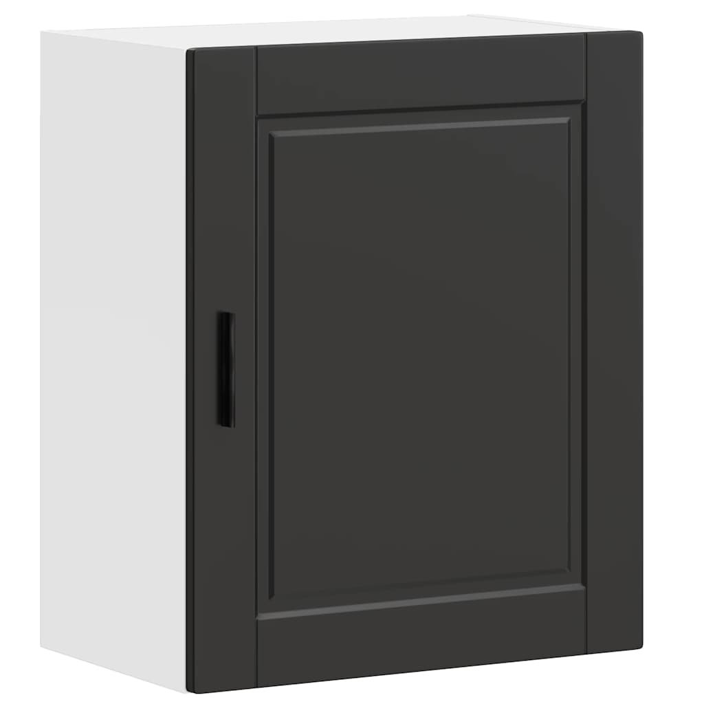 Kitchen Wall Cabinet Porto Black Engineered Wood