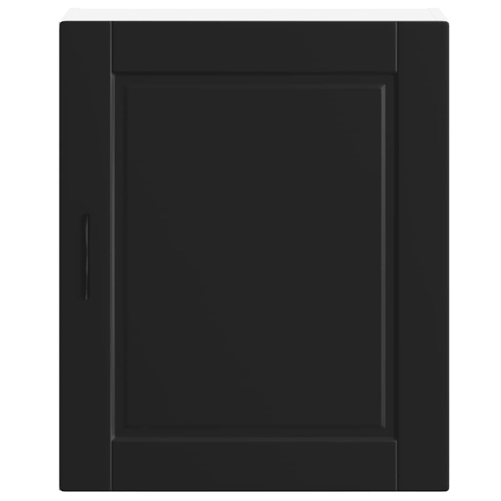 Kitchen Wall Cabinet Porto Black Engineered Wood