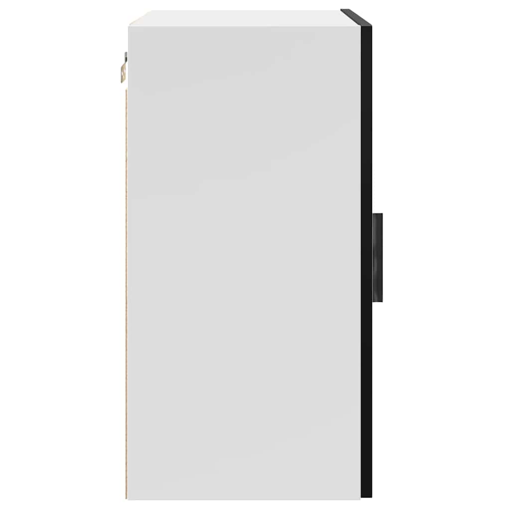 Kitchen Wall Cabinet Porto Black Engineered Wood