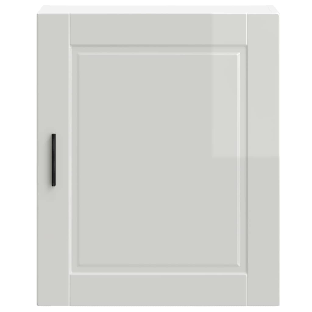 Kitchen Wall Cabinet Porto High Gloss White Engineered Wood