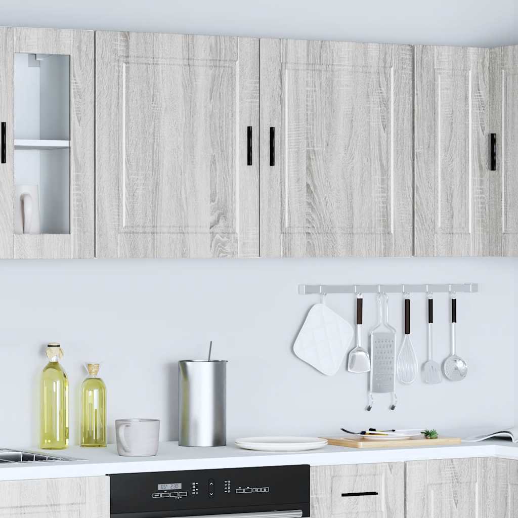 Kitchen Wall Cabinets 2 pcs Porto Grey Sonoma Engineered Wood