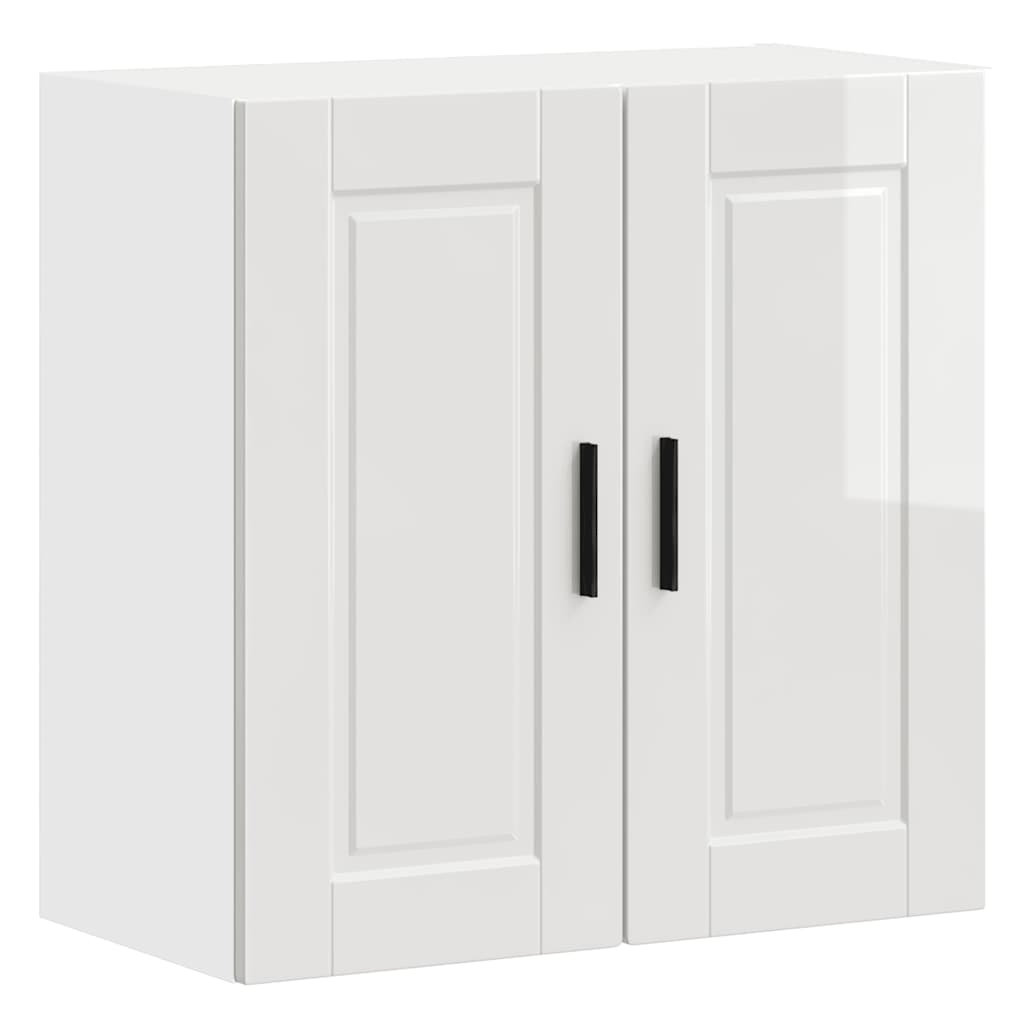 Kitchen Wall Cabinet Porto High Gloss White Engineered Wood