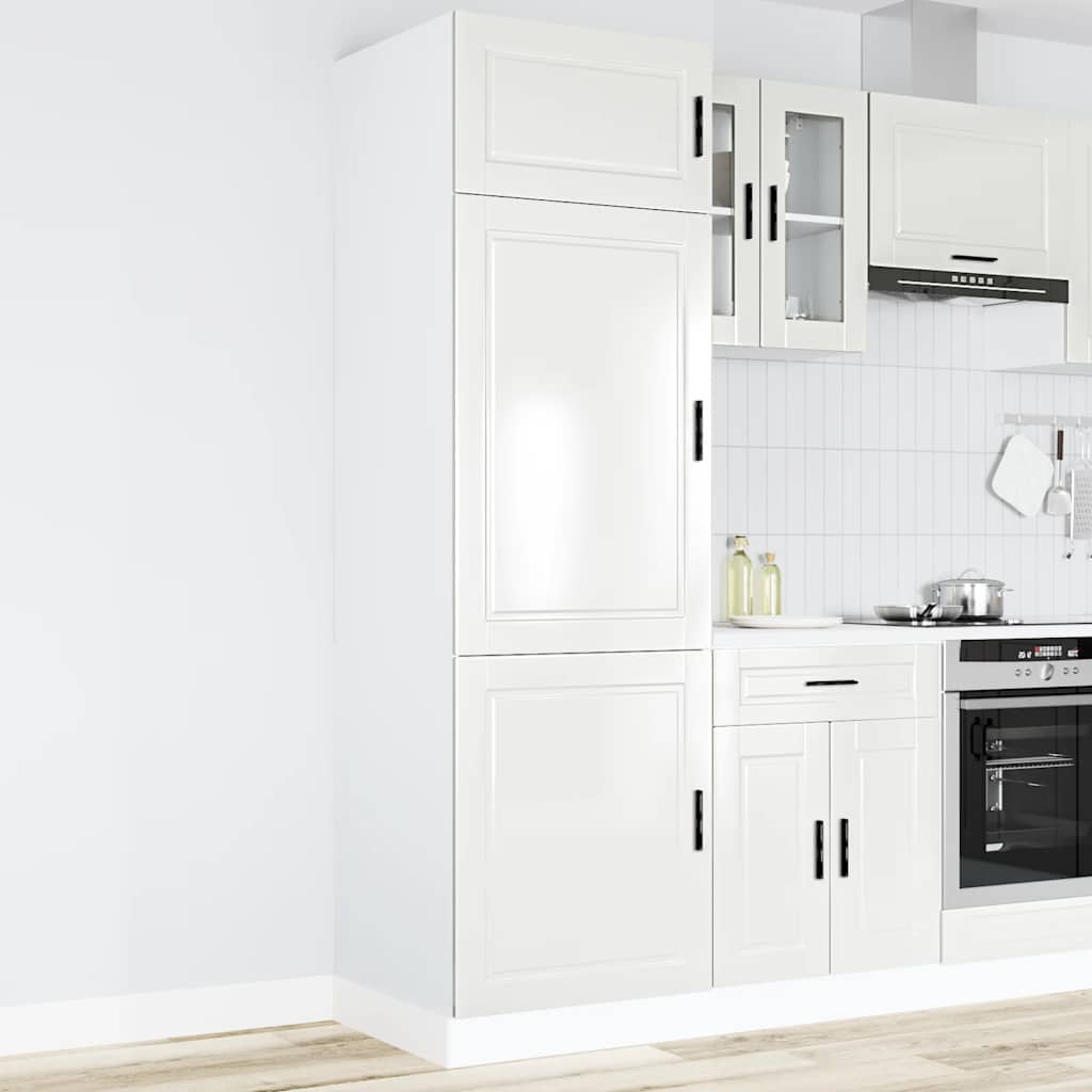 Kitchen Cupboard "Porto" High Gloss White Engineered Wood