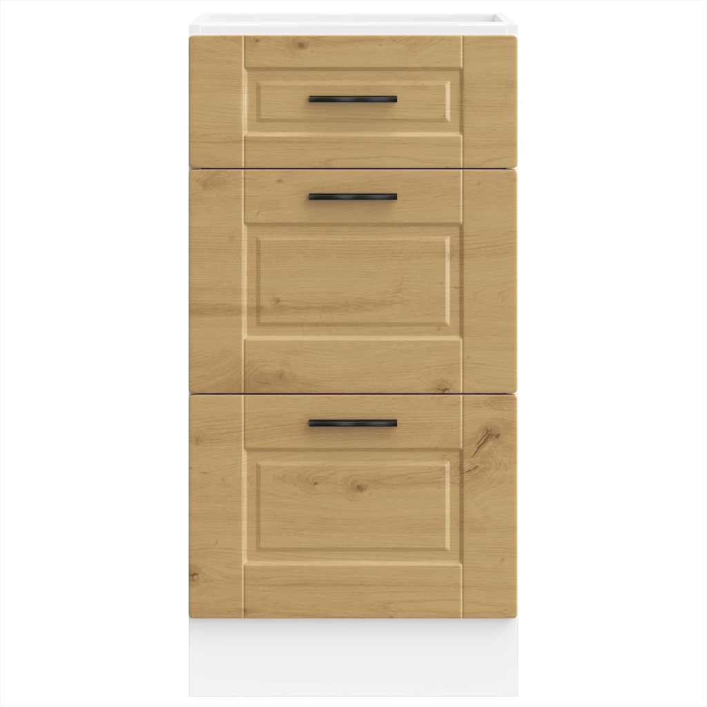 Kitchen Base Cabinet Porto Artisan Oak Engineered Wood
