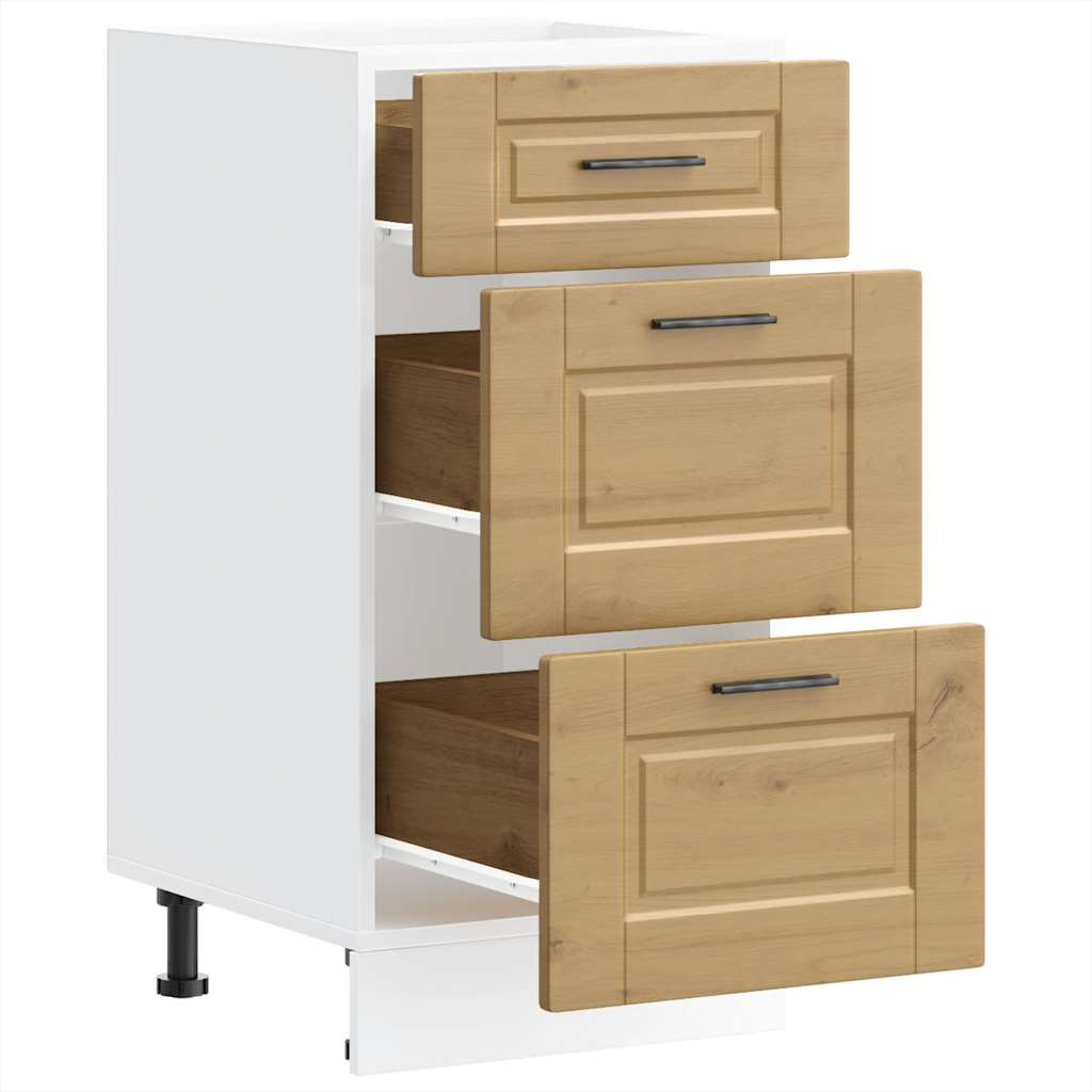 Kitchen Base Cabinet Porto Artisan Oak Engineered Wood