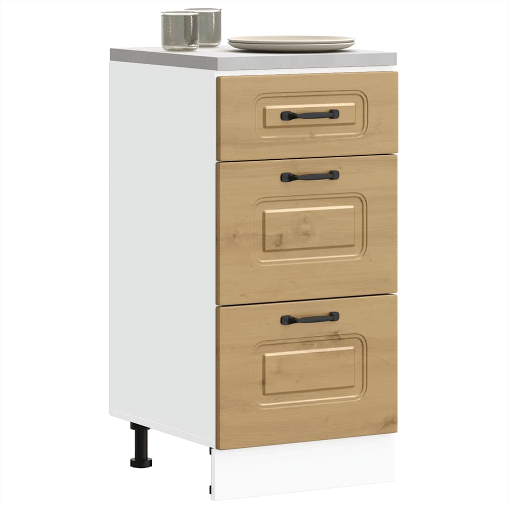 Kitchen Base Cabinet Kalmar Artisan Oak Engineered Wood