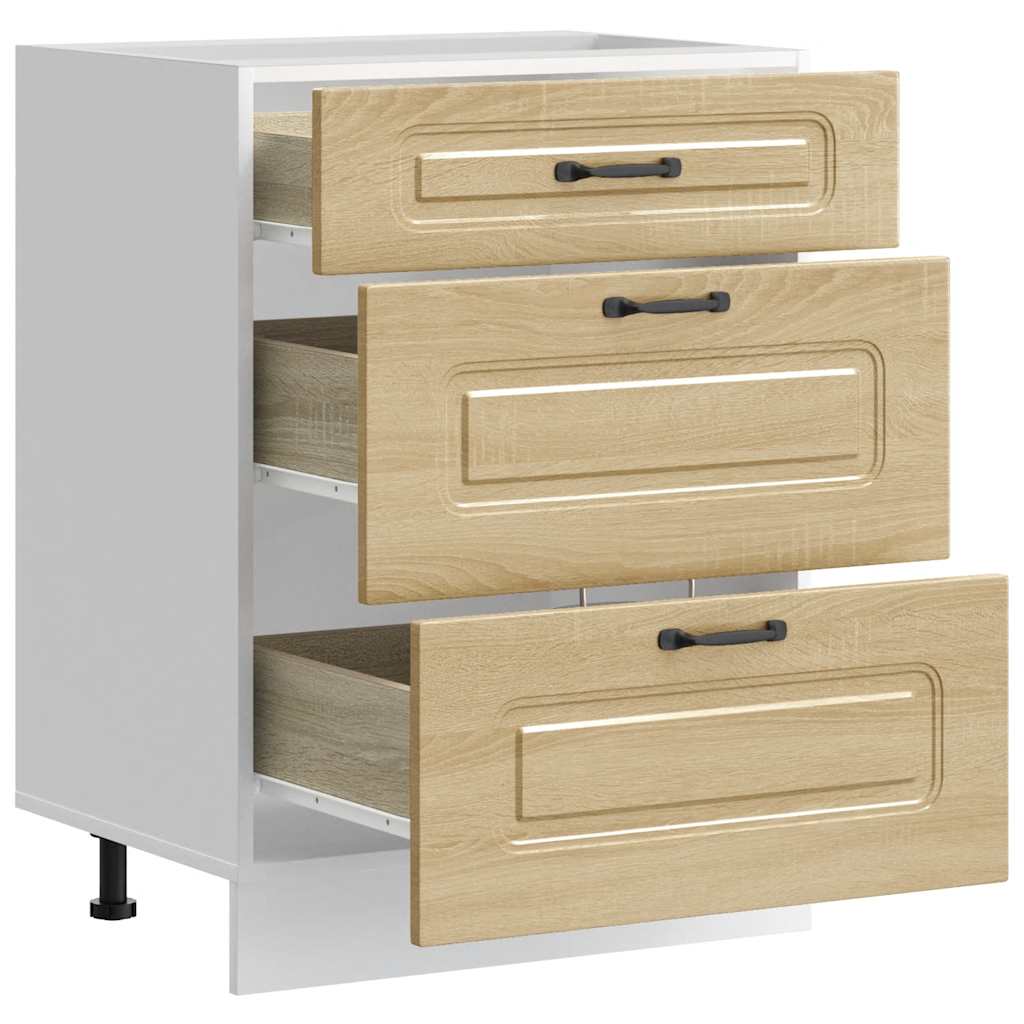 Kitchen Base Cabinet Kalmar Sonoma Oak Engineered Wood