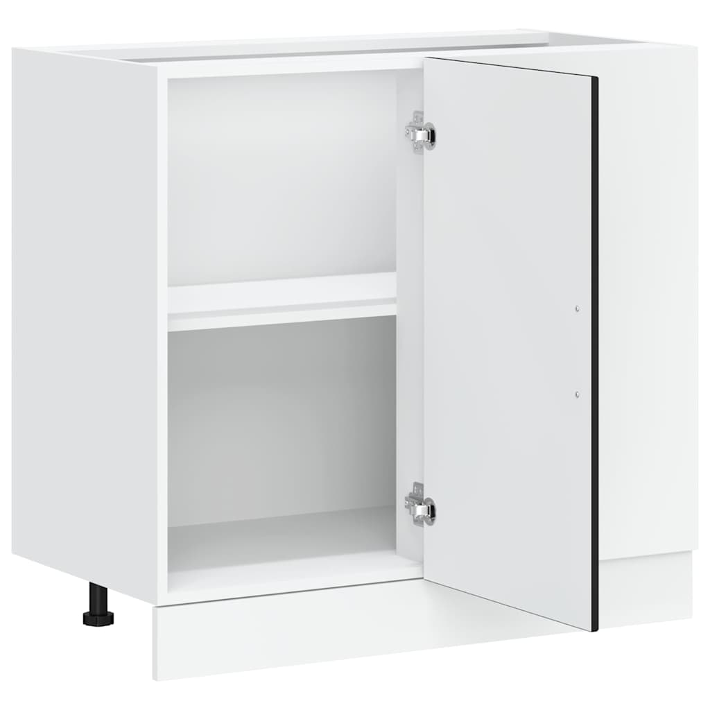 Kitchen Base Cabinet Lyon Black Engineered Wood