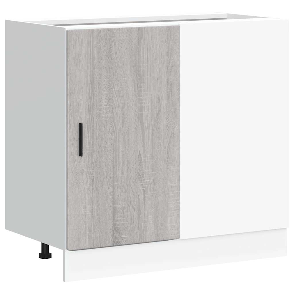 Kitchen Base Cabinet Lyon Grey Sonoma Engineered Wood