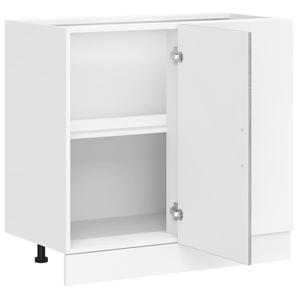Kitchen Base Cabinet Kalmar Grey Sonoma Engineered Wood