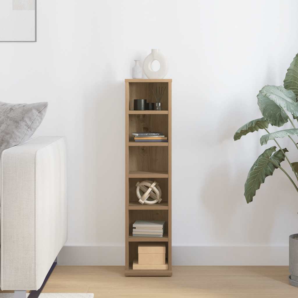 CD Cabinet Artisan Oak 21x20x88 cm Engineered Wood