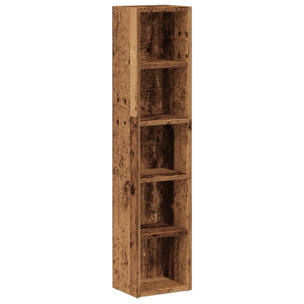CD Cabinets 2 pcs Old Wood 21x16x93.5 cm Engineered Wood