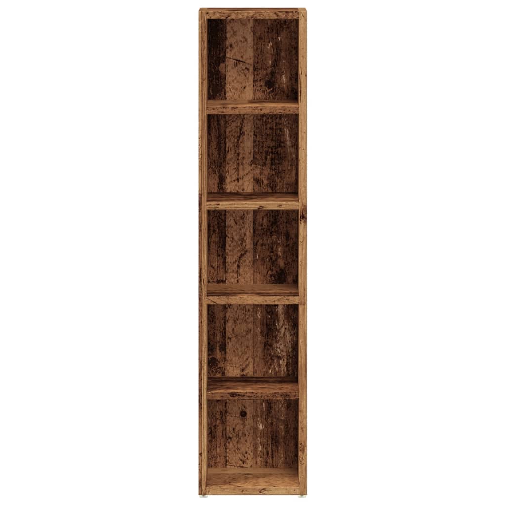 CD Cabinets 2 pcs Old Wood 21x16x93.5 cm Engineered Wood