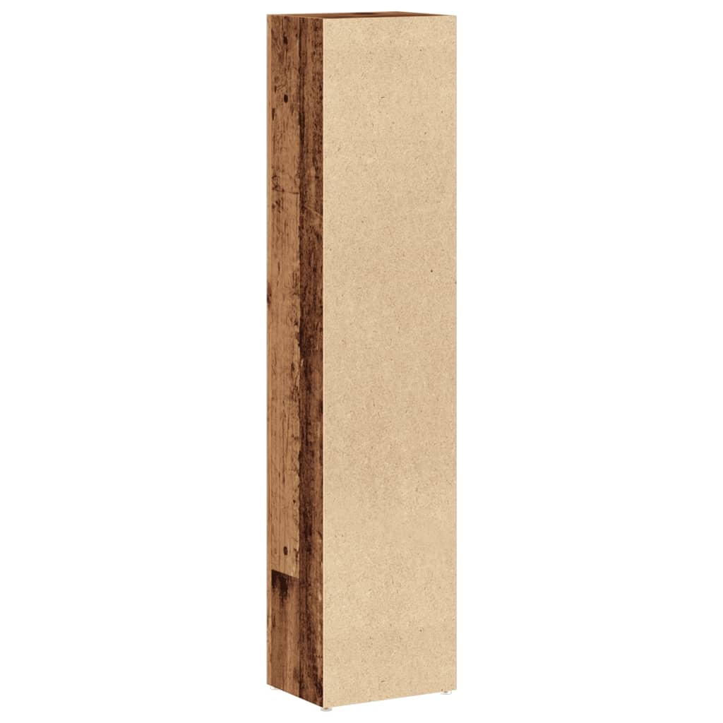 CD Cabinets 2 pcs Old Wood 21x16x93.5 cm Engineered Wood