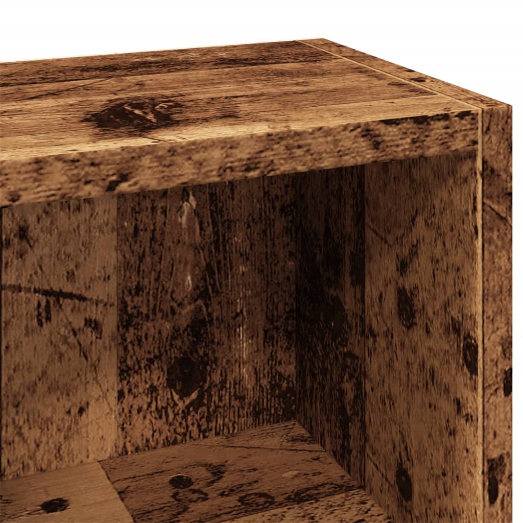 CD Cabinets 2 pcs Old Wood 21x16x93.5 cm Engineered Wood