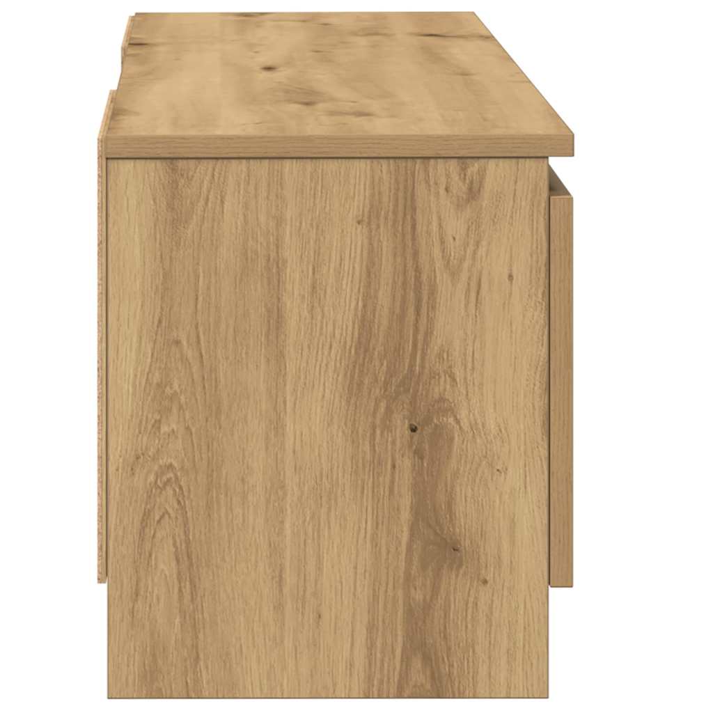 TV Cabinet Artisan Oak 102x30x36 cm Engineered Wood