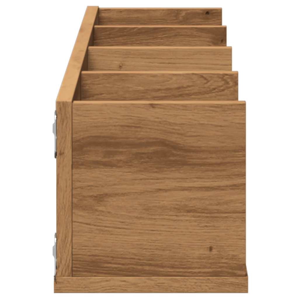 CD Wall Shelf Artisan Oak 100x18x18 cm Engineered Wood