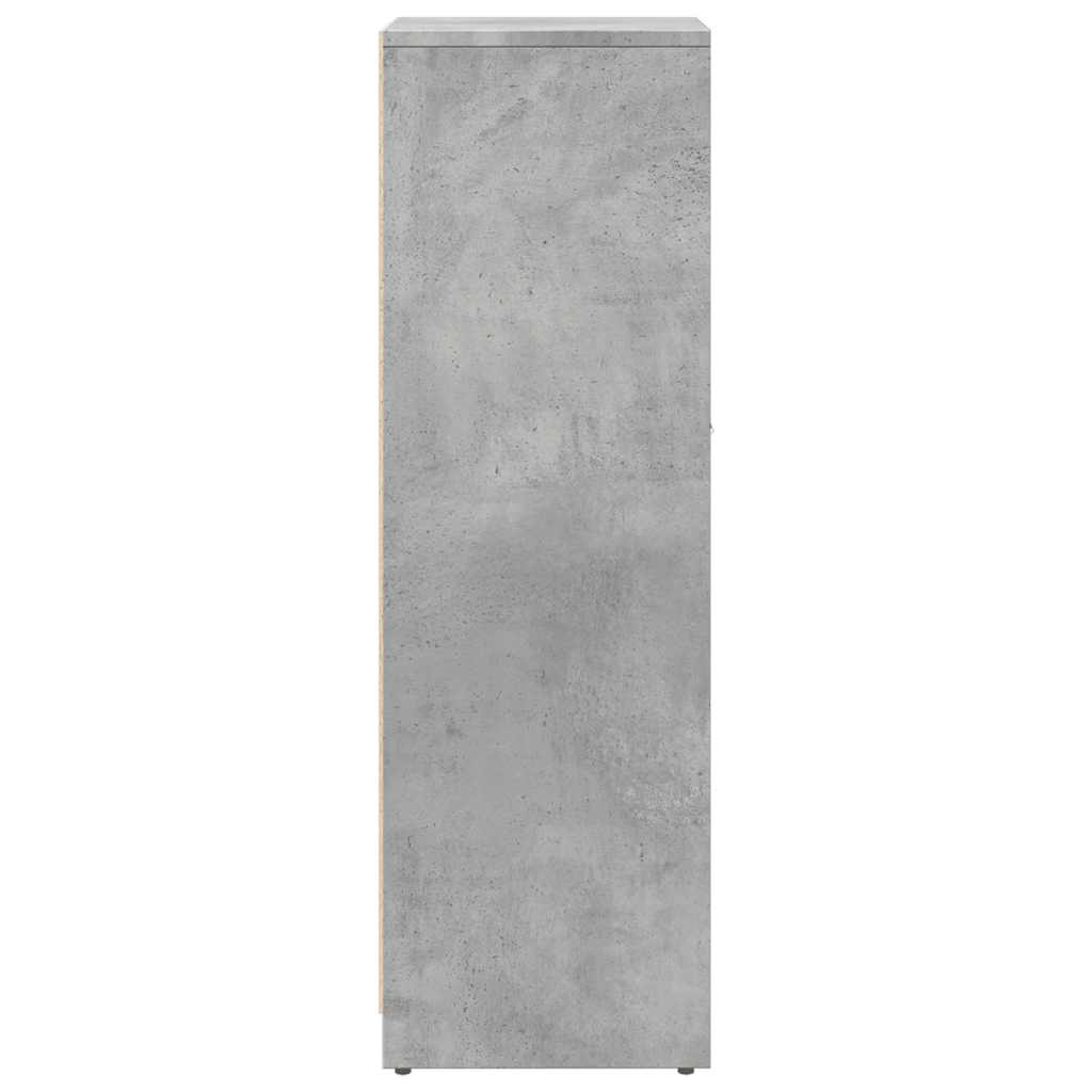 Bathroom Cabinet Concrete Grey 30x30x95 cm Engineered Wood