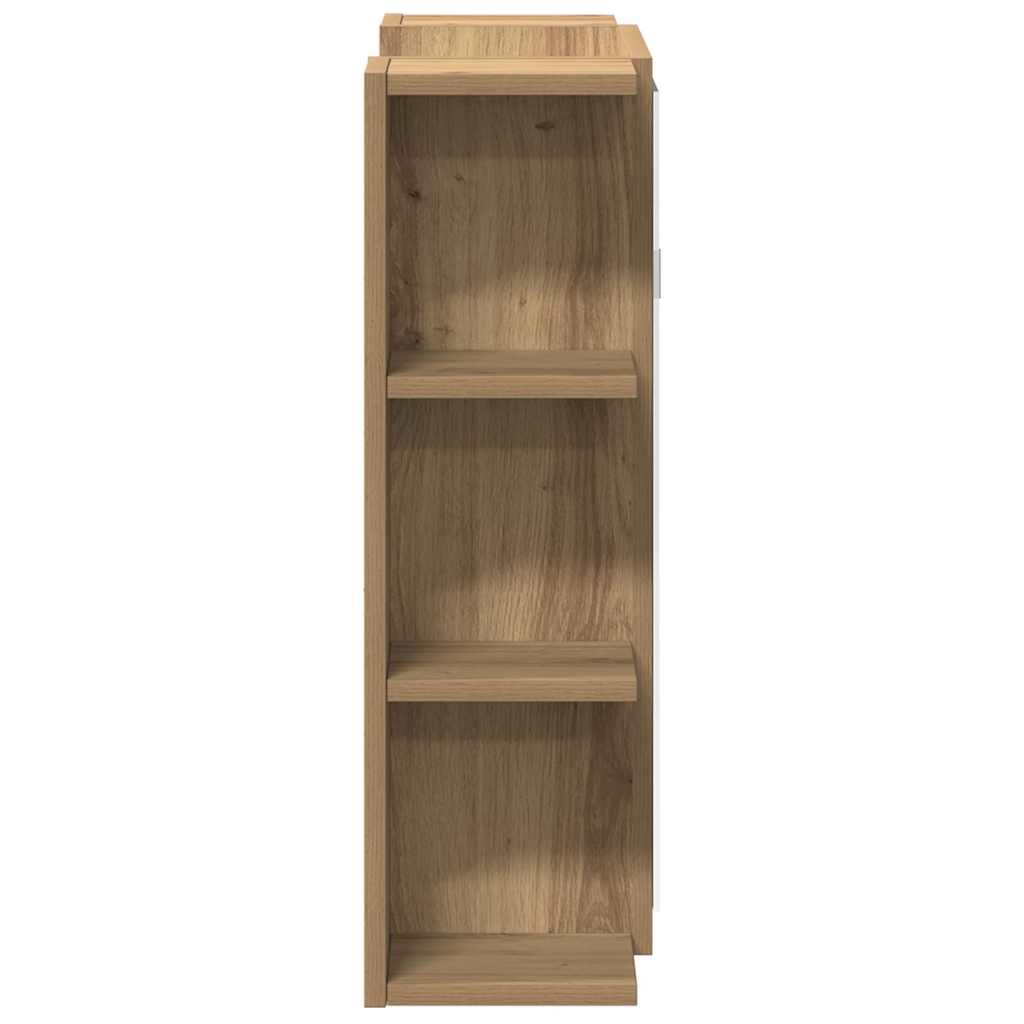 Bathroom Mirror Cabinet Artisan Oak 80x20.5x64 cm Engineered Wood