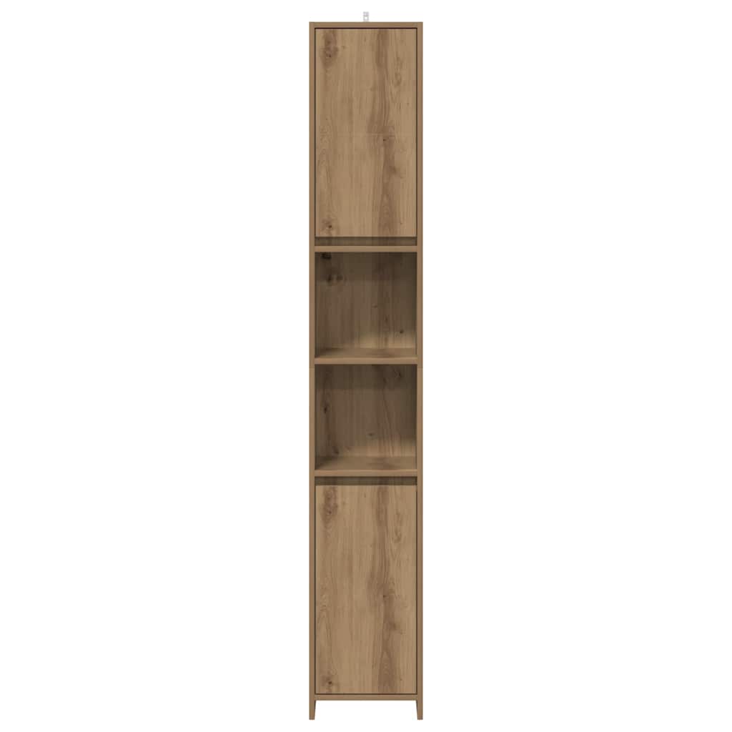 Bathroom Cabinet Artisan Oak 30x30x183.5 cm Engineered Wood