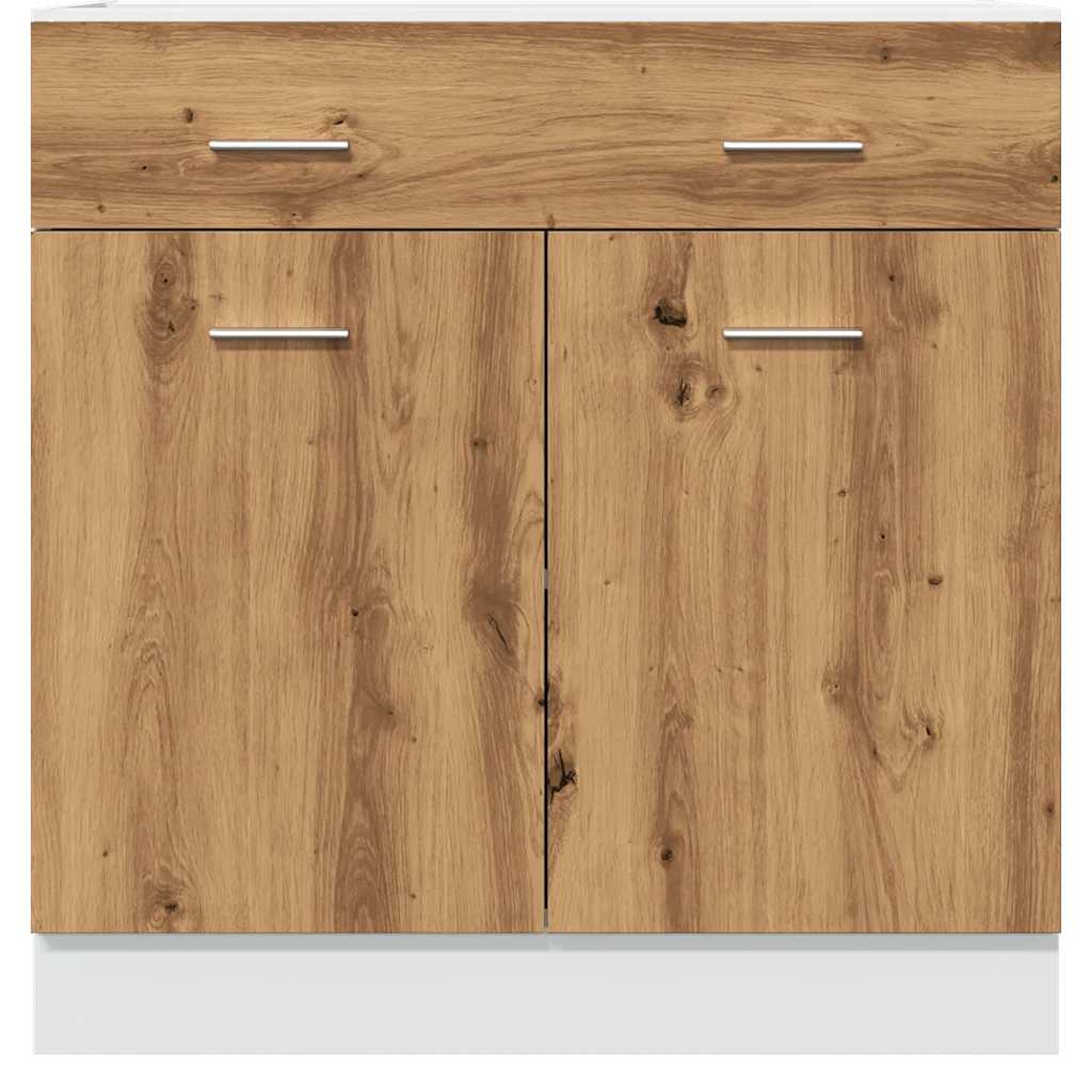 Drawer Bottom Cabinet Lyon Artisan Oak 80x46x81.5 cm Engineered Wood