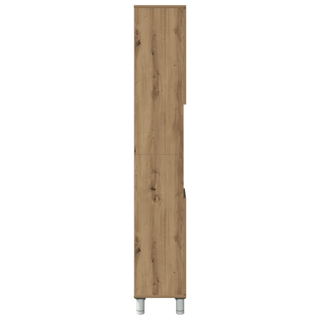 Bathroom Cabinet Artisan Oak 30x30x179 cm Engineered Wood