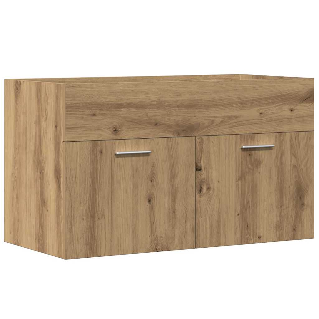 Bathroom Sink Cabinet Artisan Oak 90x38.5x46 cm Engineered Wood