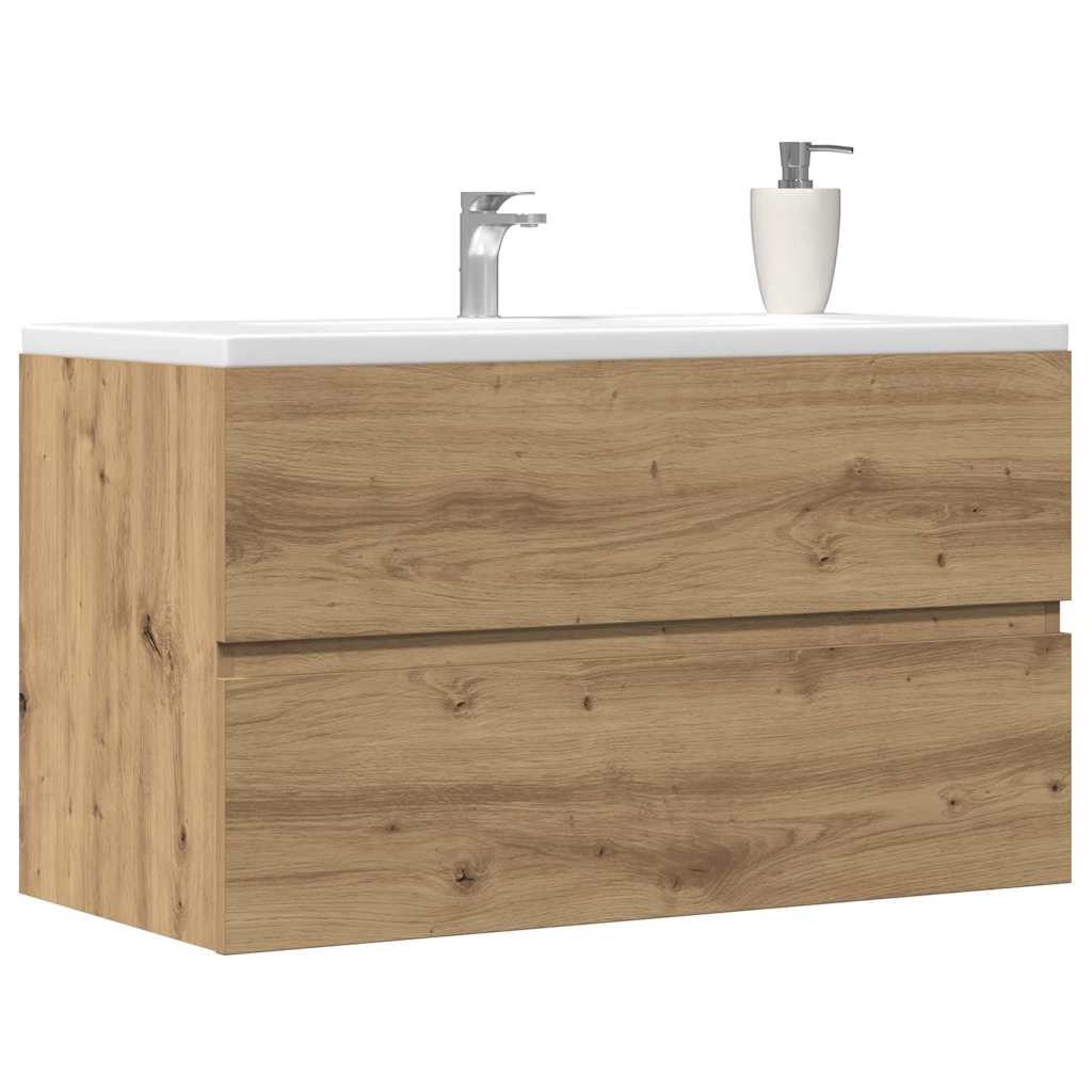 Bathroom Hanging Cabinet Artisian Oak 80x38.5x45 cm Engineered Wood