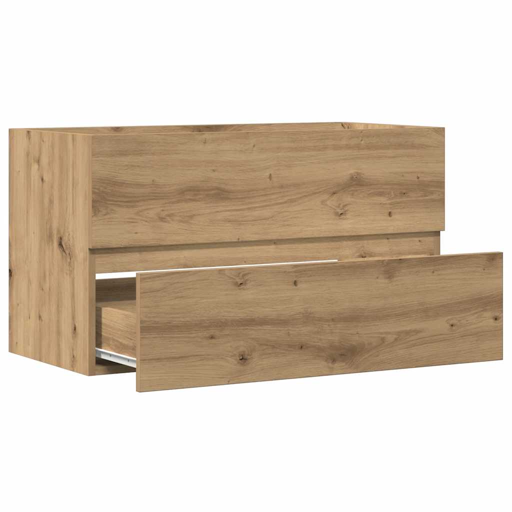 Bathroom Hanging Cabinet Artisian Oak 80x38.5x45 cm Engineered Wood