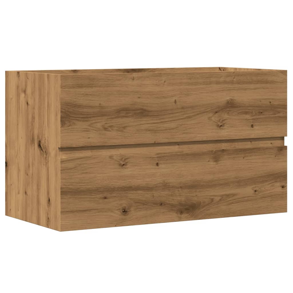 Sink Cabinet Artisian Oak 90x38.5x45 cm Engineered Wood