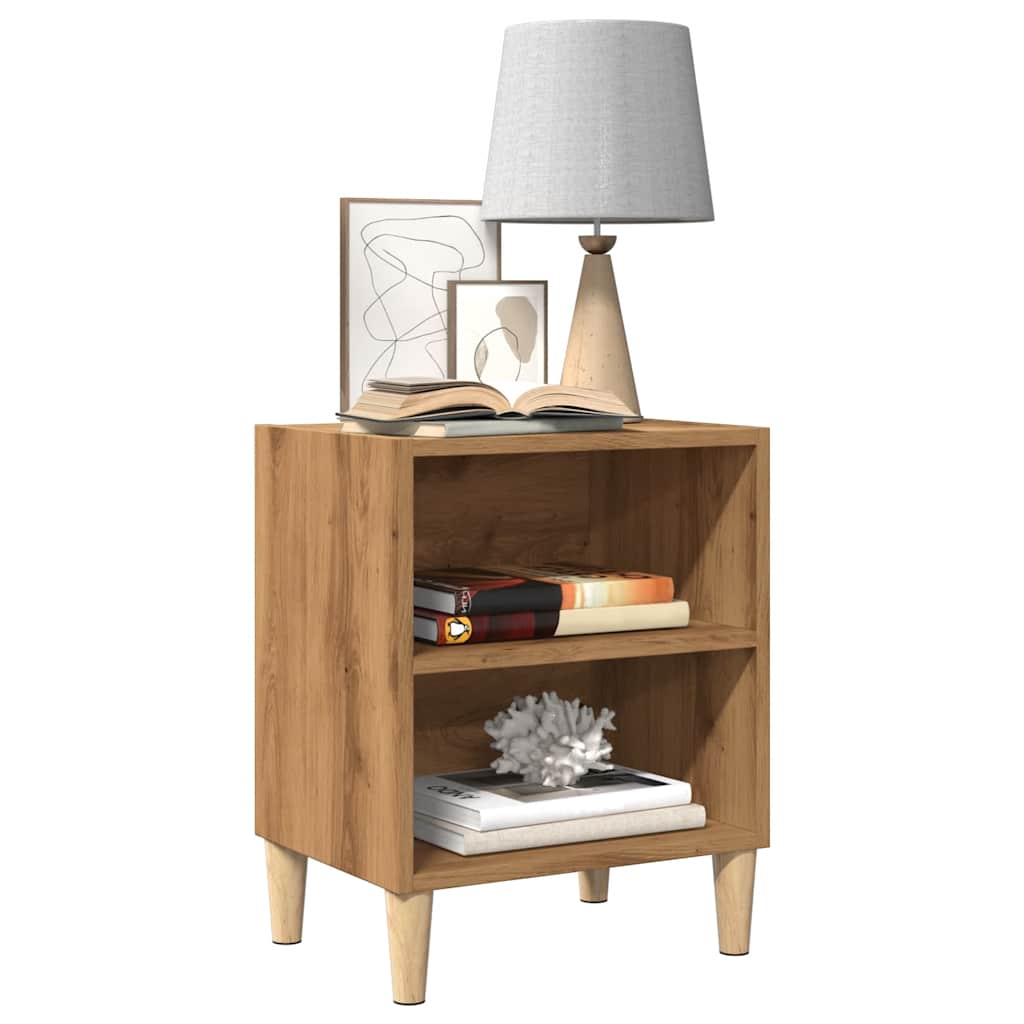 Bedside Cabinets 2 pcs Artisan Oak 40x30x50 cm Engineered Wood
